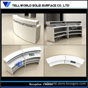 Corian Artificial Stone Reception Desk (TW-MART-159)